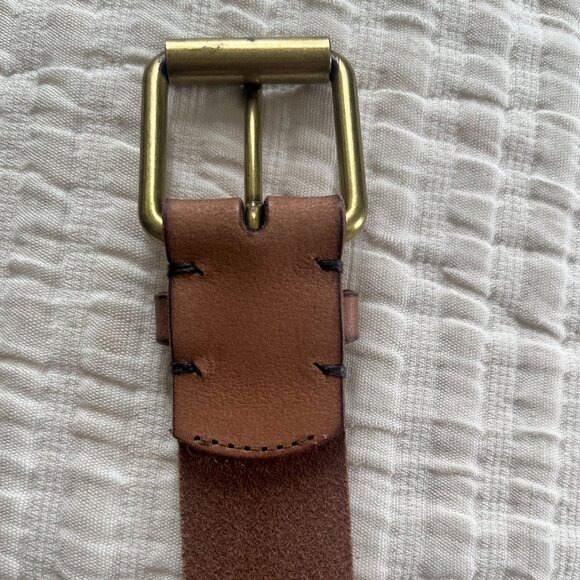 FRYE- Embellished Tooled Leather Belt - S main image 7